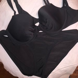 Aerie black bikini set